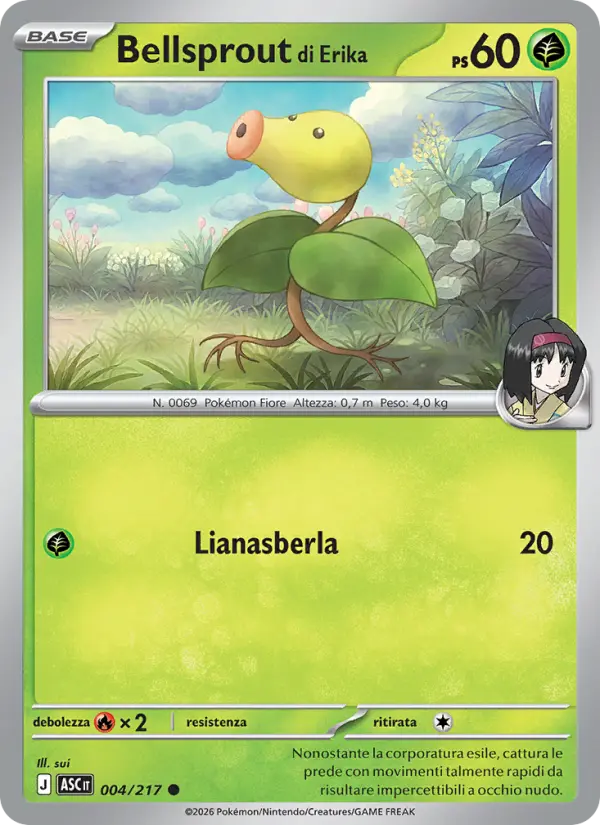 Bellsprout di Erika