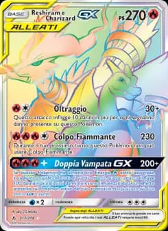 Reshiram e Charizard GX