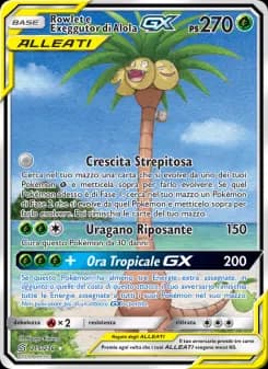 Rowlet e Exeggutor di Alola GX
